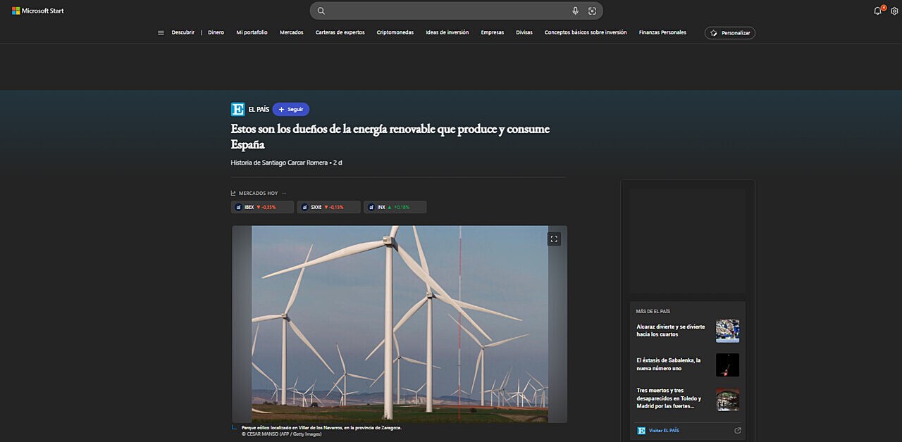 Estos son los dueos de la energa renovable que produce y consume Espaa